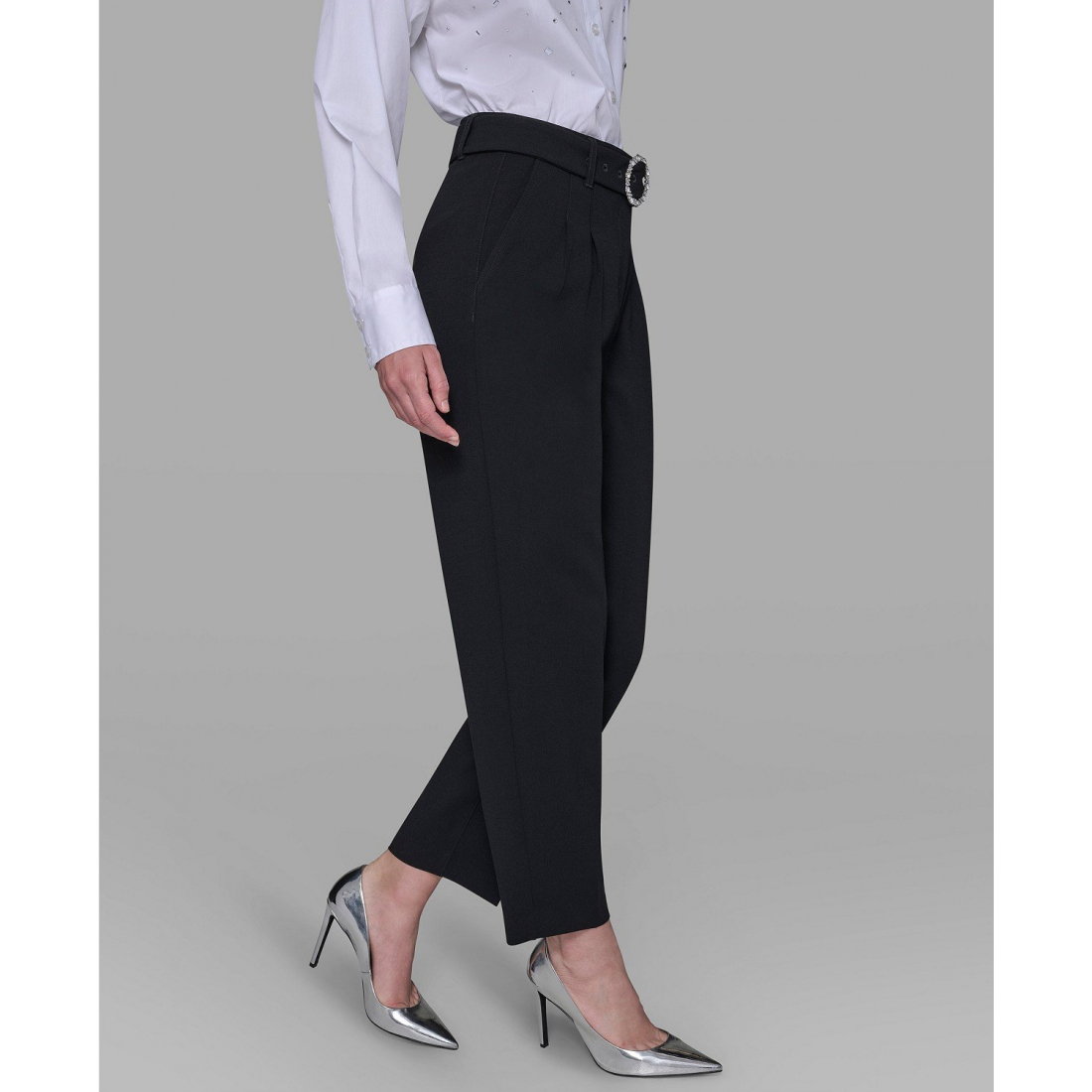 'Embellished Belt Pants' pour Femmes