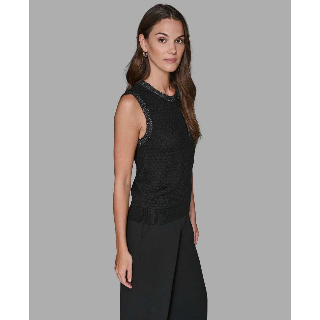 'Crewneck Textured Sweater' pour Femmes