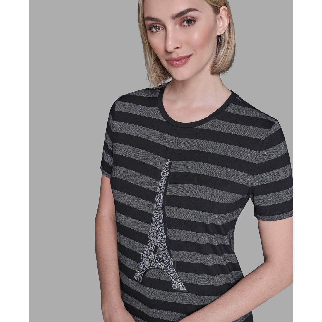 'Crewneck Striped T-Shirt' pour Femmes