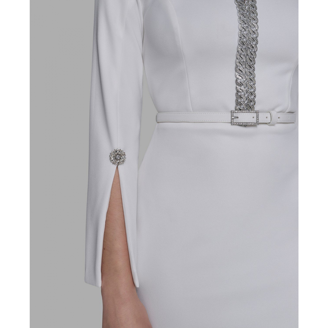 'Chain Trim Sheath Dress' pour Femmes