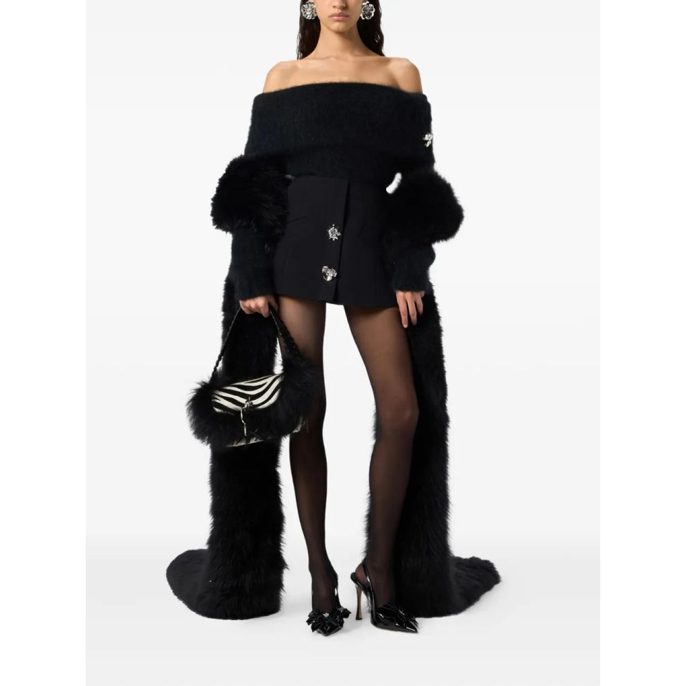 Haut à une épaule 'Floral-Appliqué' pour Femmes