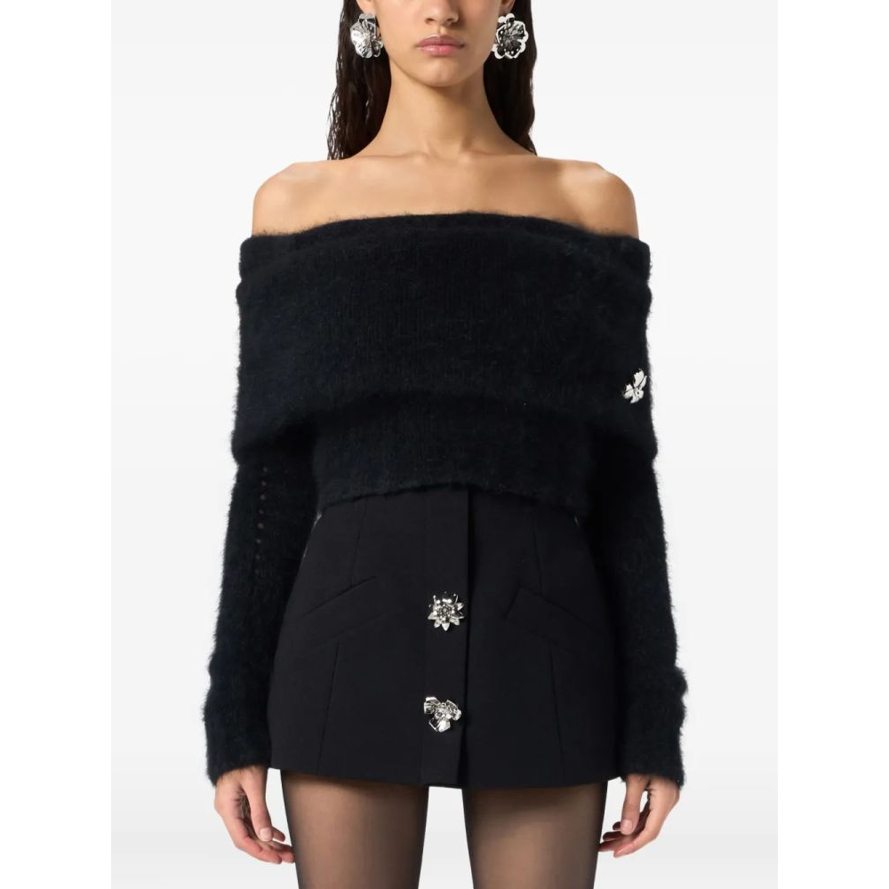 Haut à une épaule 'Floral-Appliqué' pour Femmes