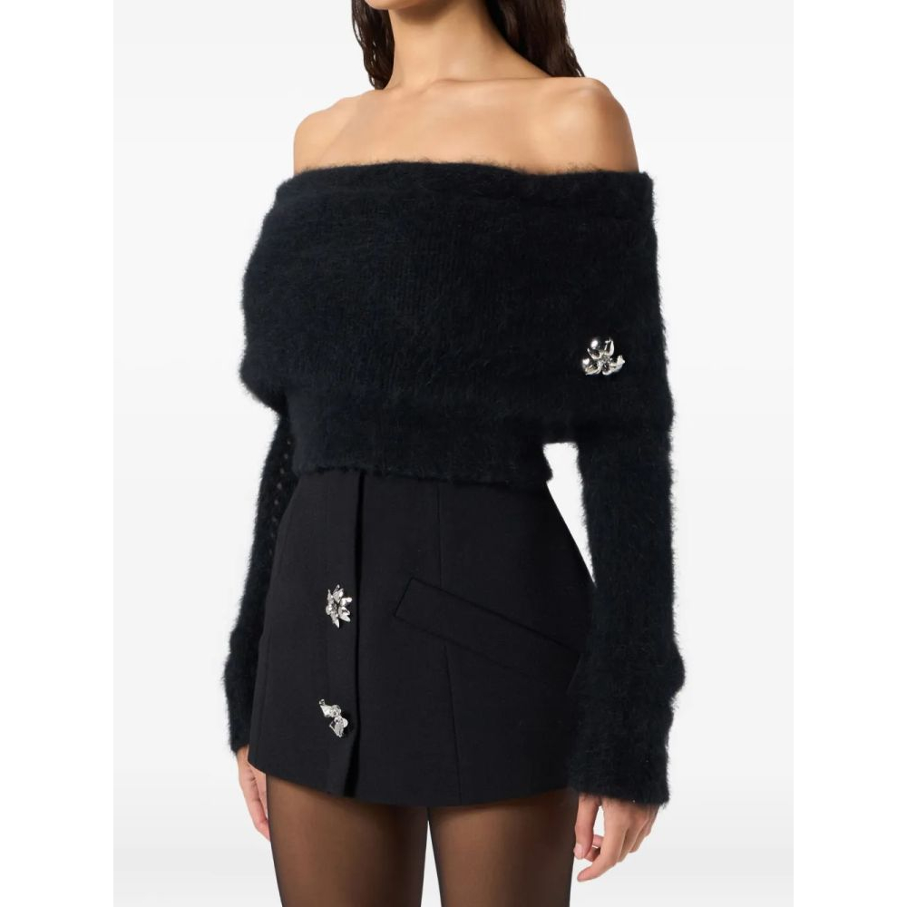 Haut à une épaule 'Floral-Appliqué' pour Femmes