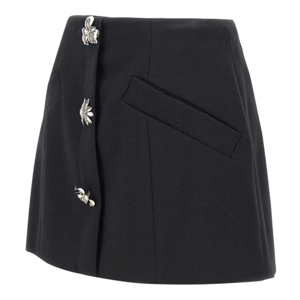 Mini Jupe 'Flower-Embellished' pour Femmes