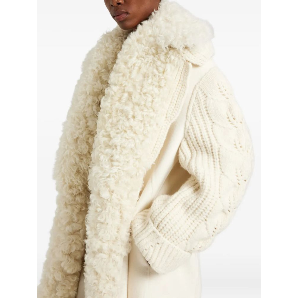 Manteau 'Cable-Knit Shearling' pour Femmes
