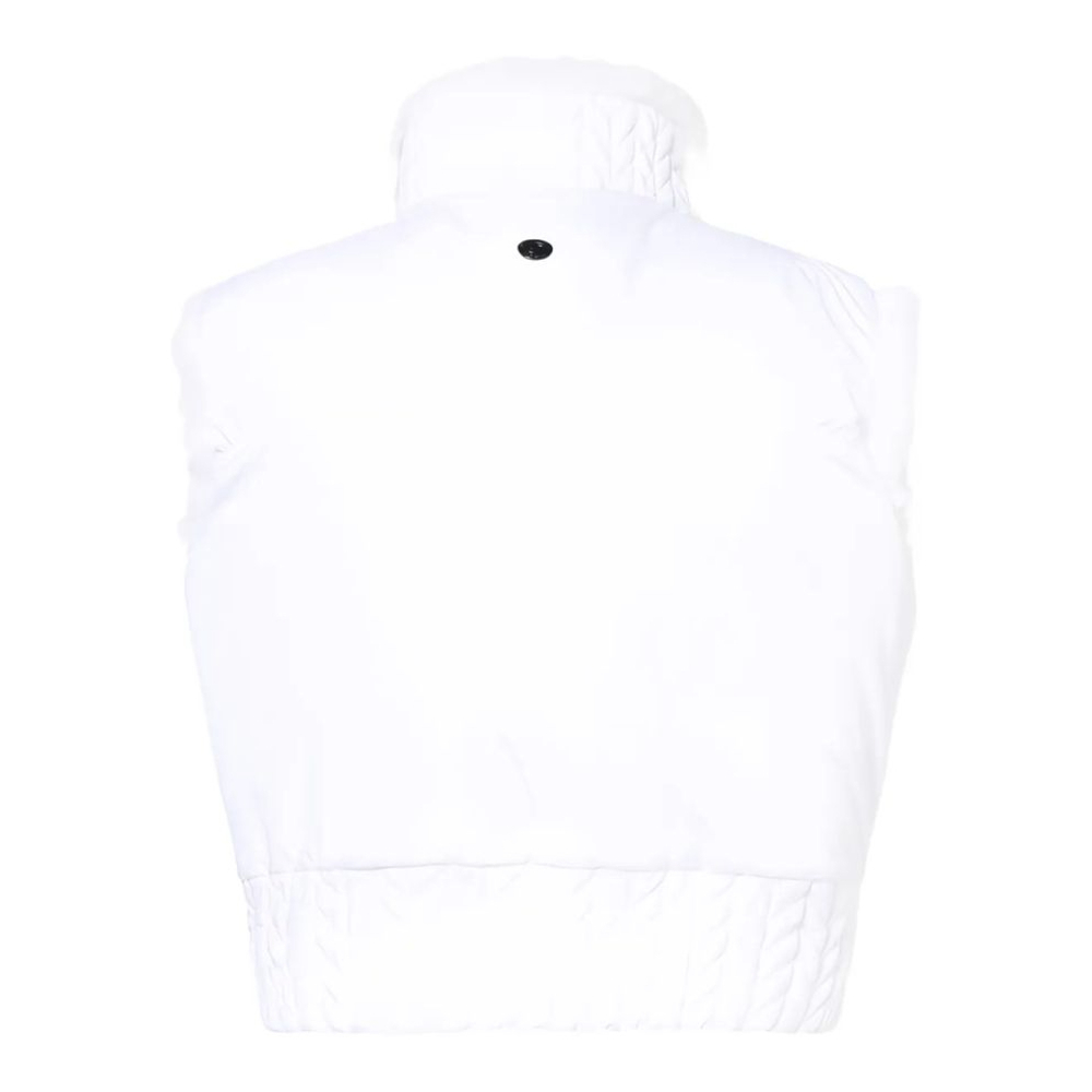 Gilet matelassé 'Lina Faux-Fur Zip Ski' pour Femmes