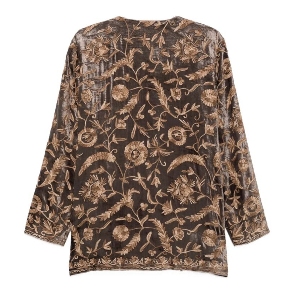 Manteau 'Embroidered Velvet' pour Femmes