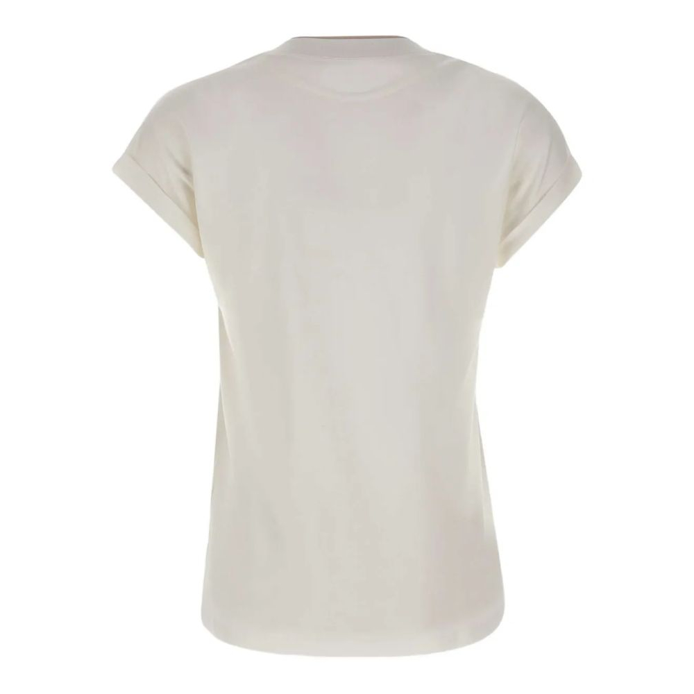 T-shirt 'Cuffed Crew-Neck' pour Femmes