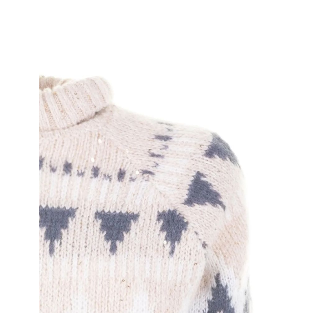 'Roll-Neck' Pullover für Damen