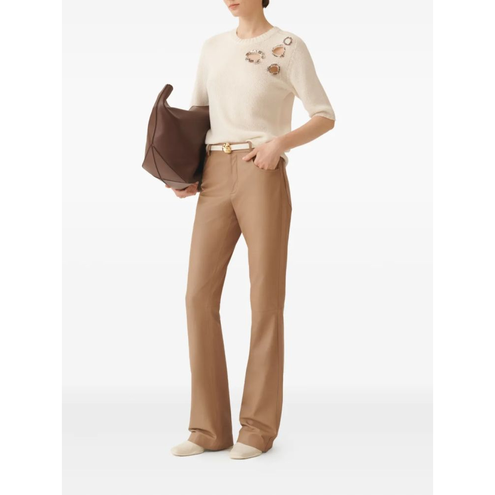 Pull à manches courtes 'Embellished' pour Femmes