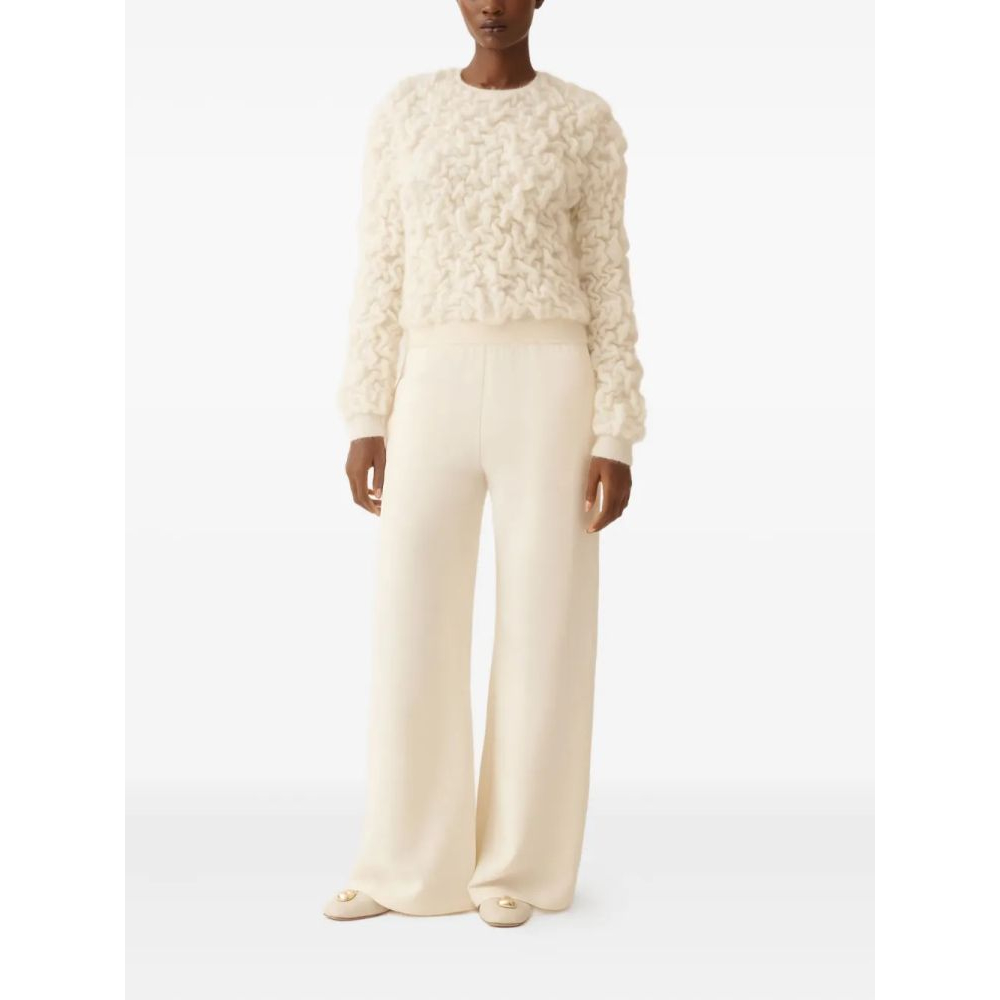 Pull 'Textured Round-Neck' pour Femmes