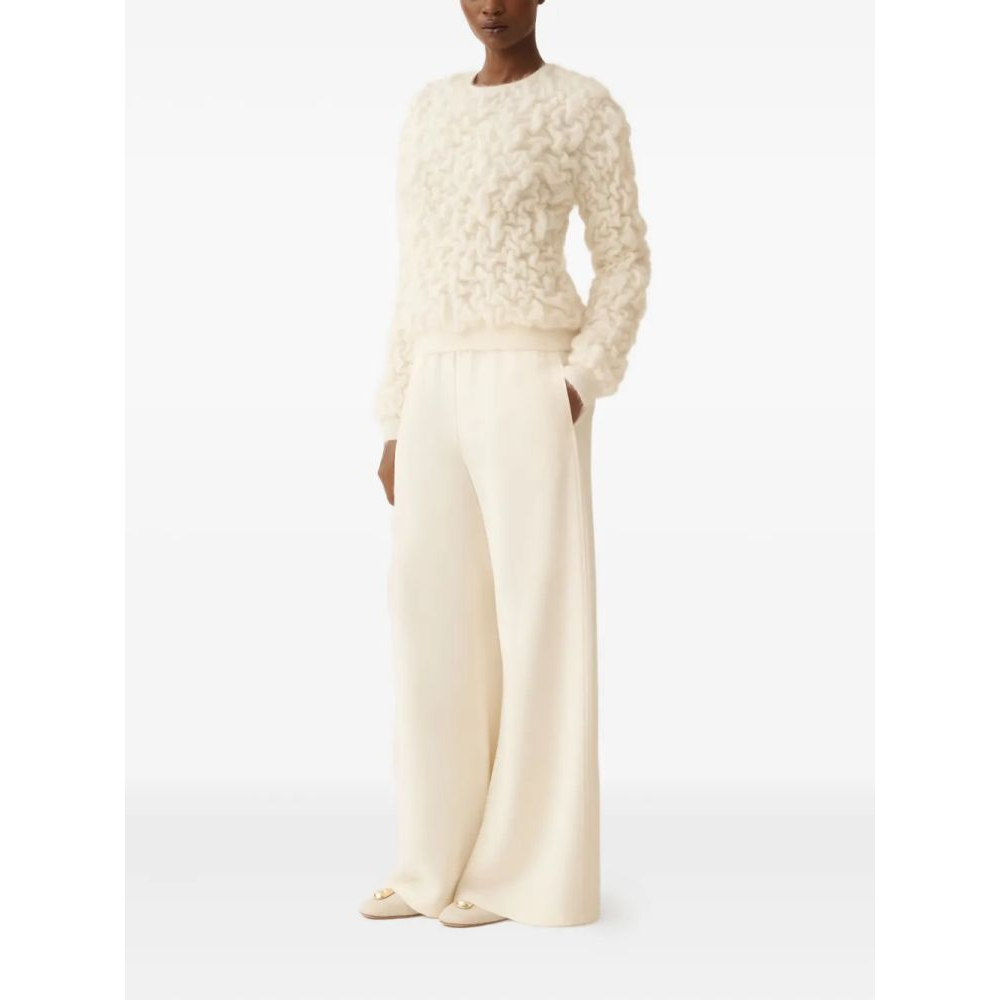 Pull 'Textured Round-Neck' pour Femmes