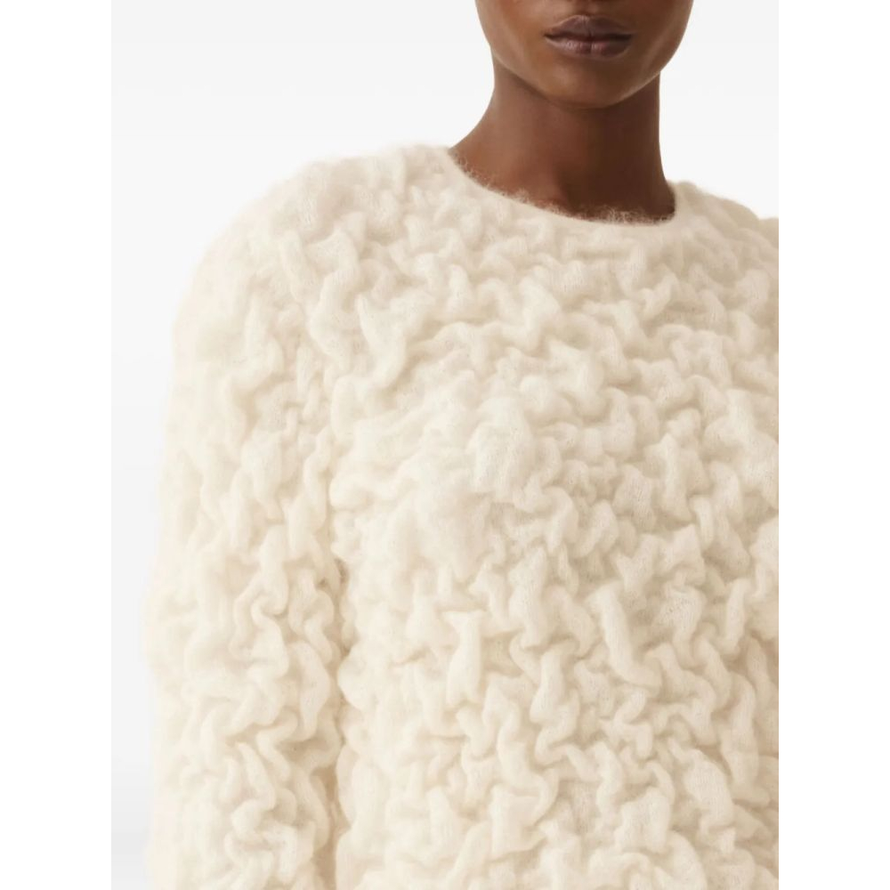 Pull 'Textured Round-Neck' pour Femmes