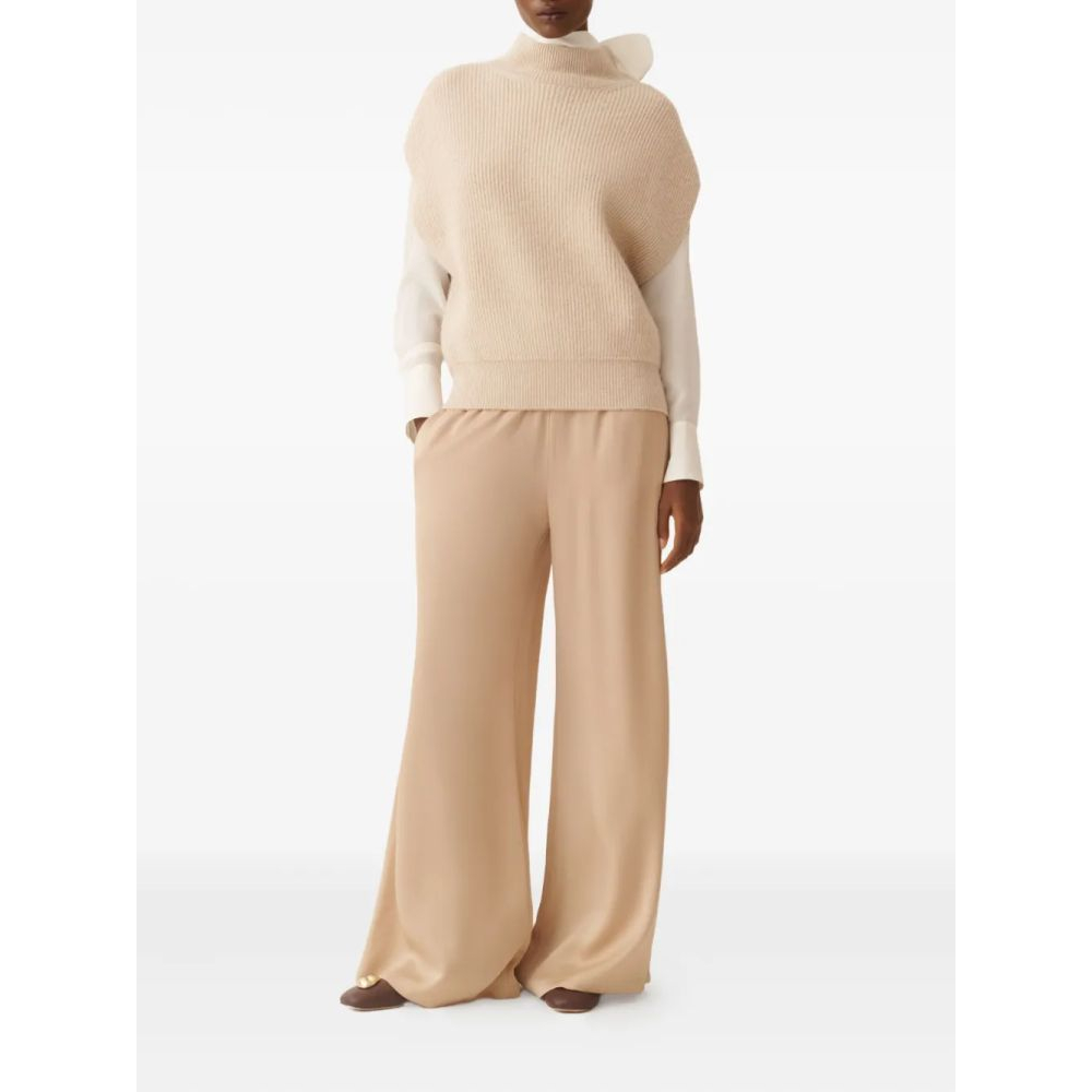 Gilet 'High-Neck Ribbed-Knit' pour Femmes