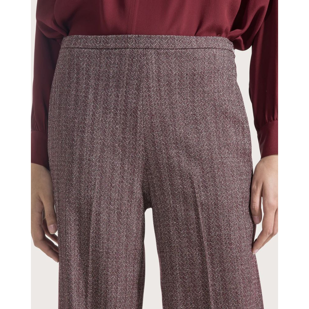 Women's 'Semi-Stretch Weave Turn-Up' Trousers