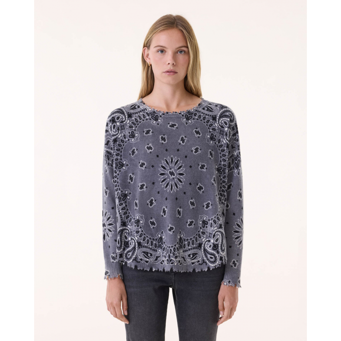 Women's 'Mela Bandana Bico' Cashmere Sweater