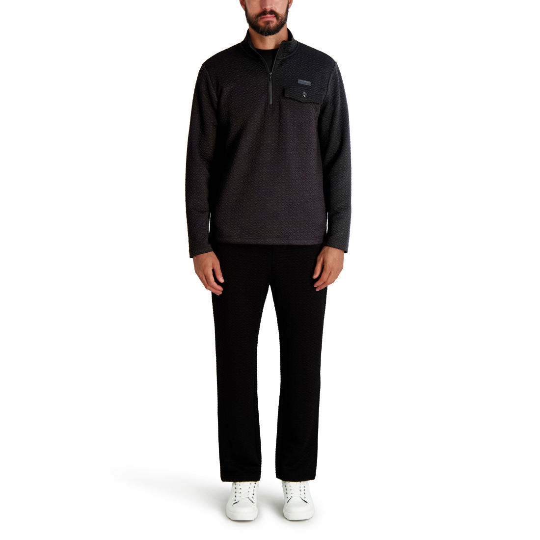 Men's 'Quilted Quarter Zip Pullover'