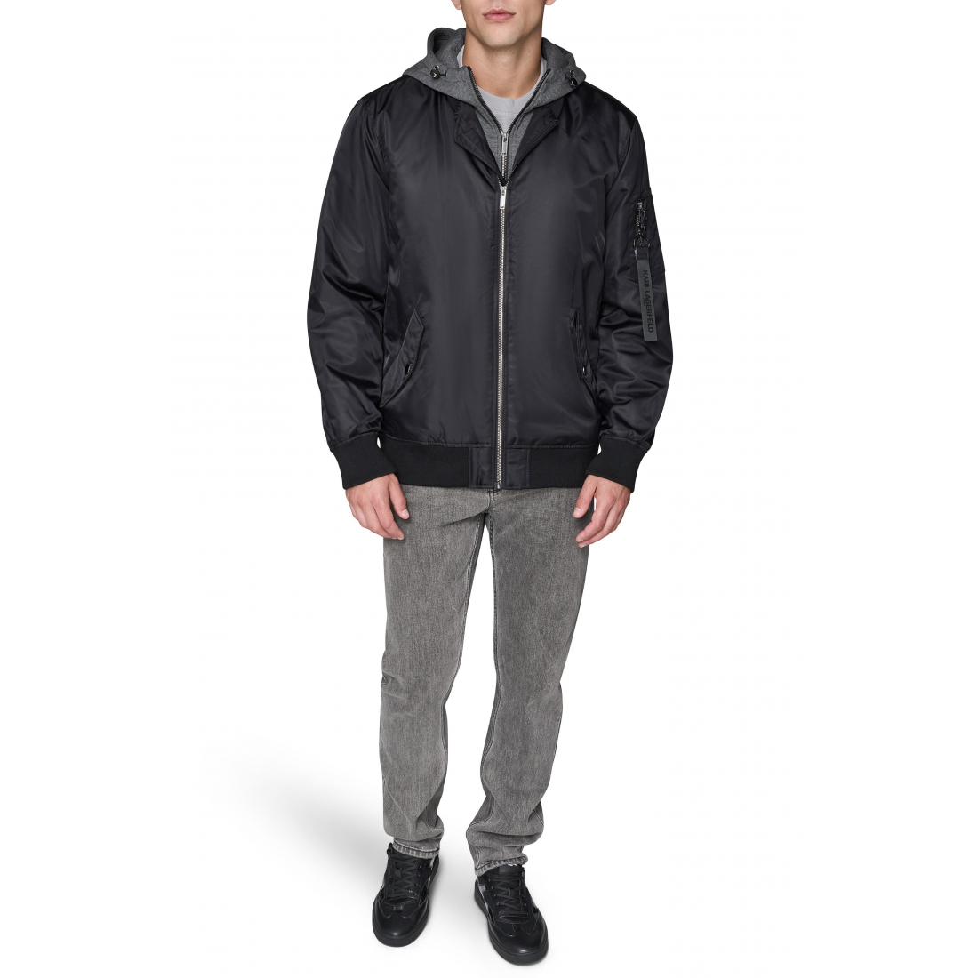 'Full Zip Bomber Jacket' pour Hommes