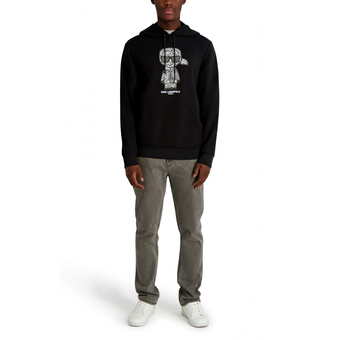 Men's 'Monogram Karl Fleece Graphic Hoodie'