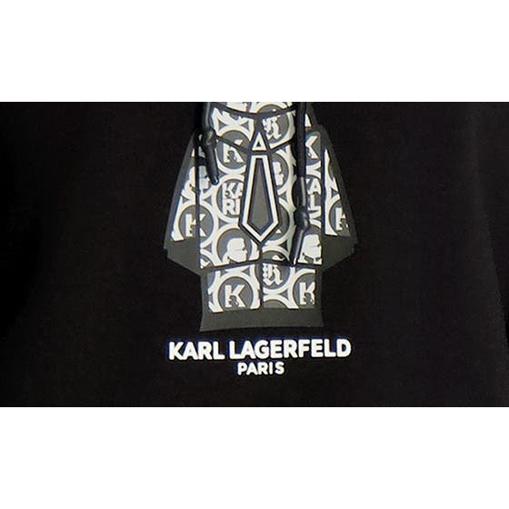Men's 'Monogram Karl Fleece Graphic Hoodie'