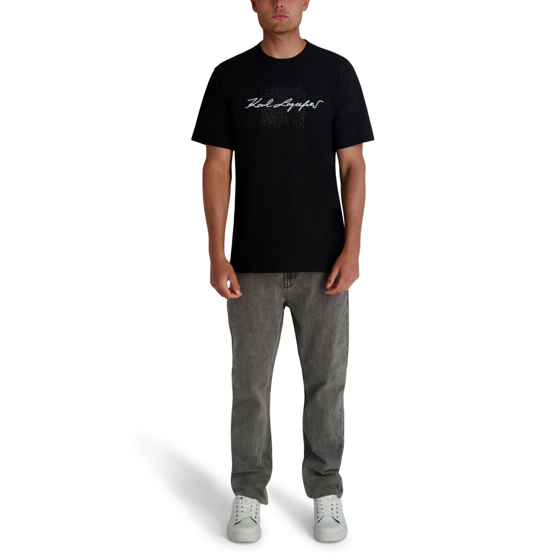 'Printed Signature Graphic T-Shirt' pour Hommes