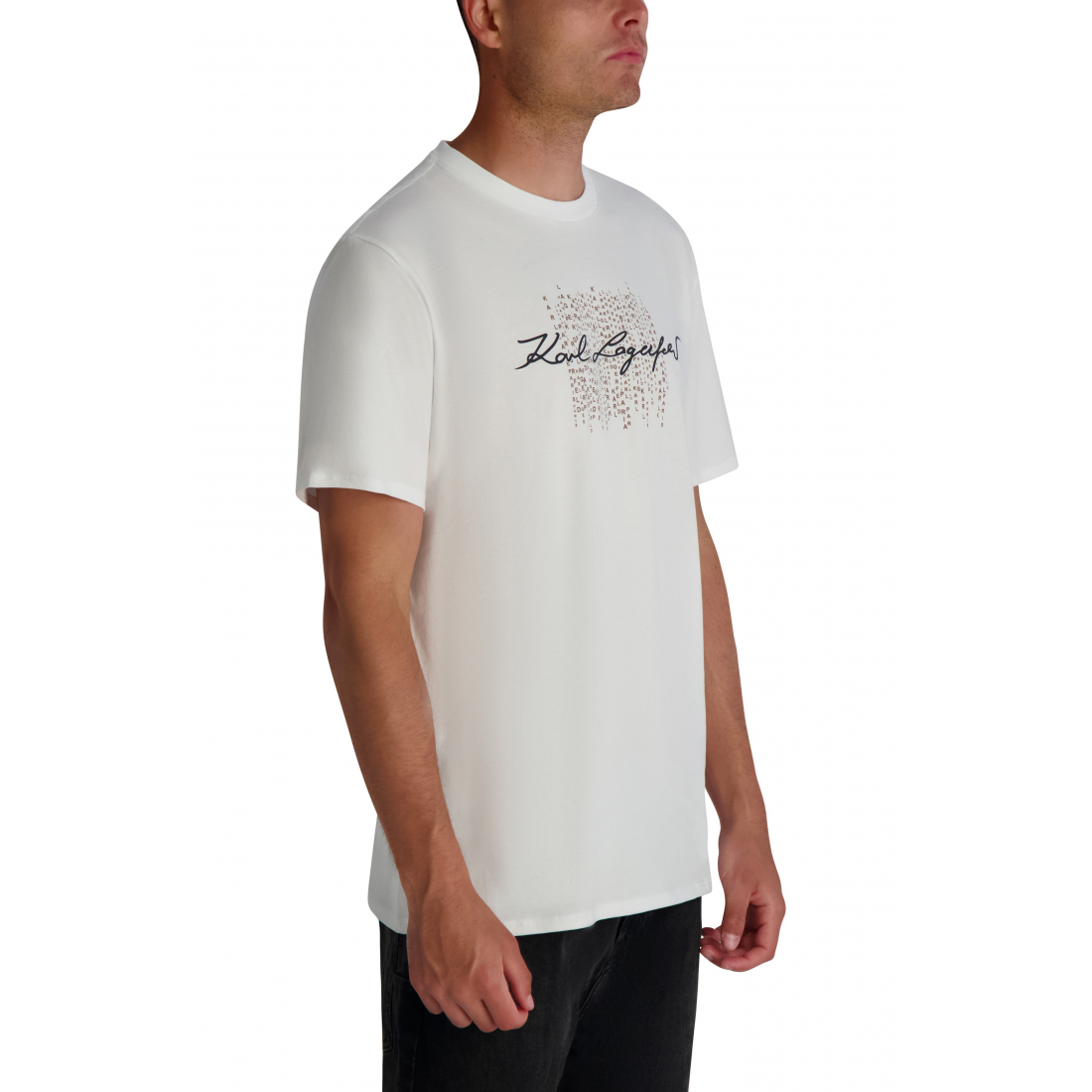 'Printed Signature Graphic T-Shirt' pour Hommes