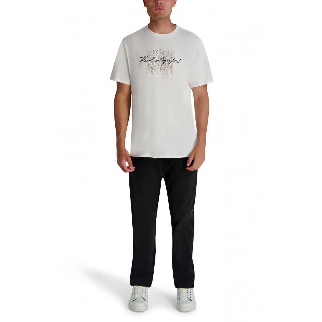 'Printed Signature Graphic T-Shirt' pour Hommes