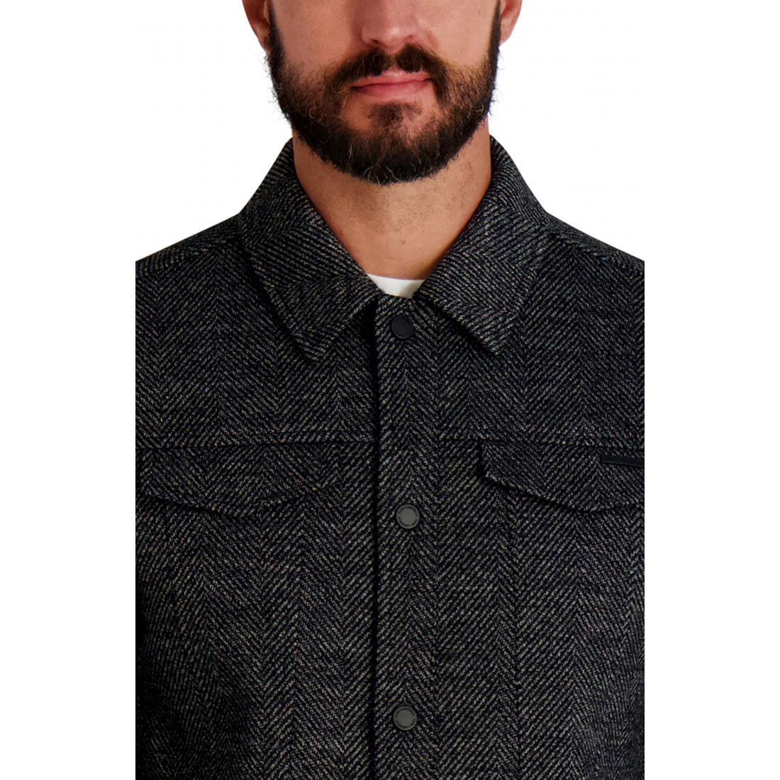 'Mixed Media Trucker Jacket' pour Hommes