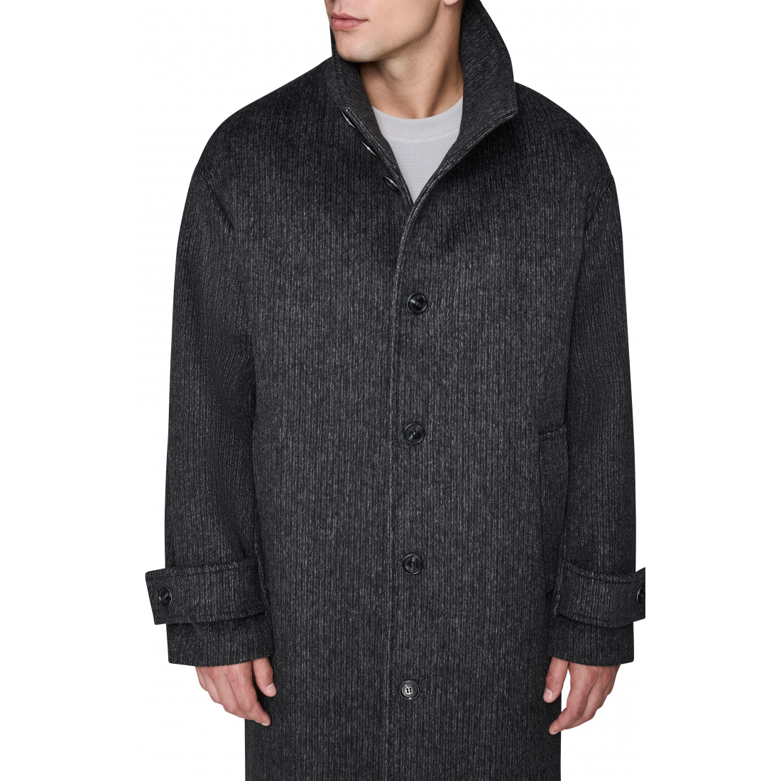 'Wool Blend Top Coat' pour Hommes