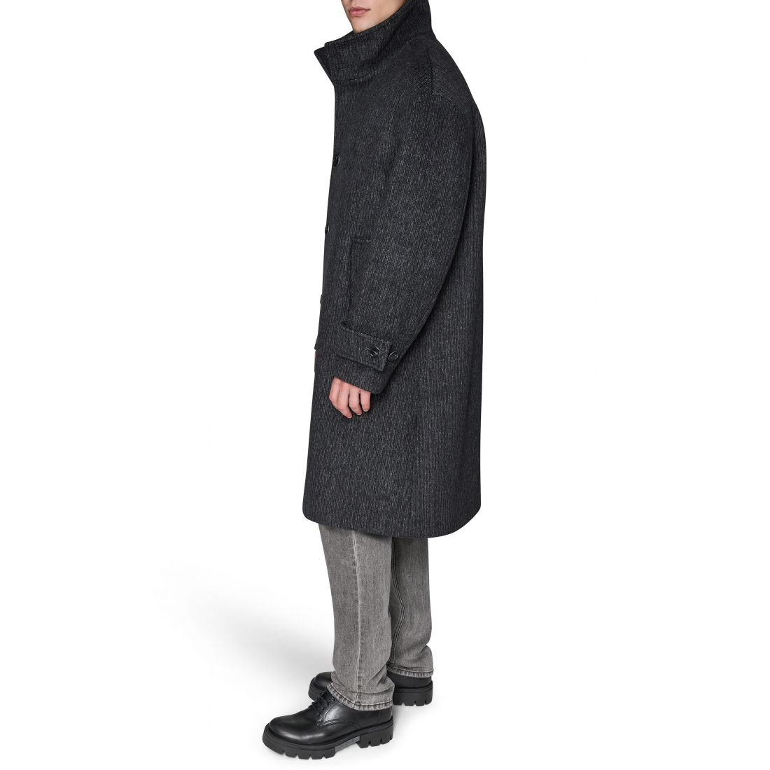 'Wool Blend Top Coat' pour Hommes