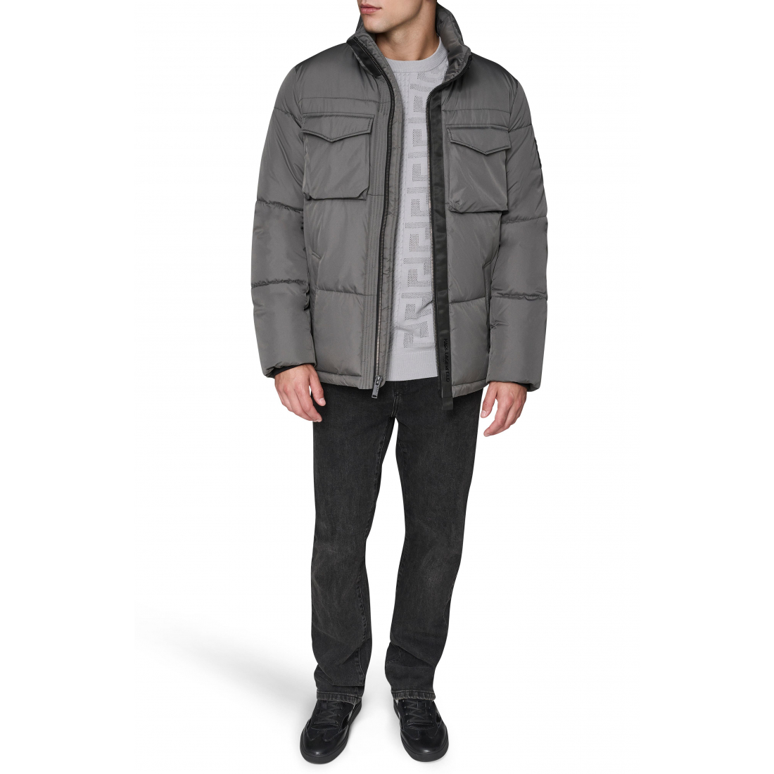 'Quilted Puffer Jacket' pour Hommes