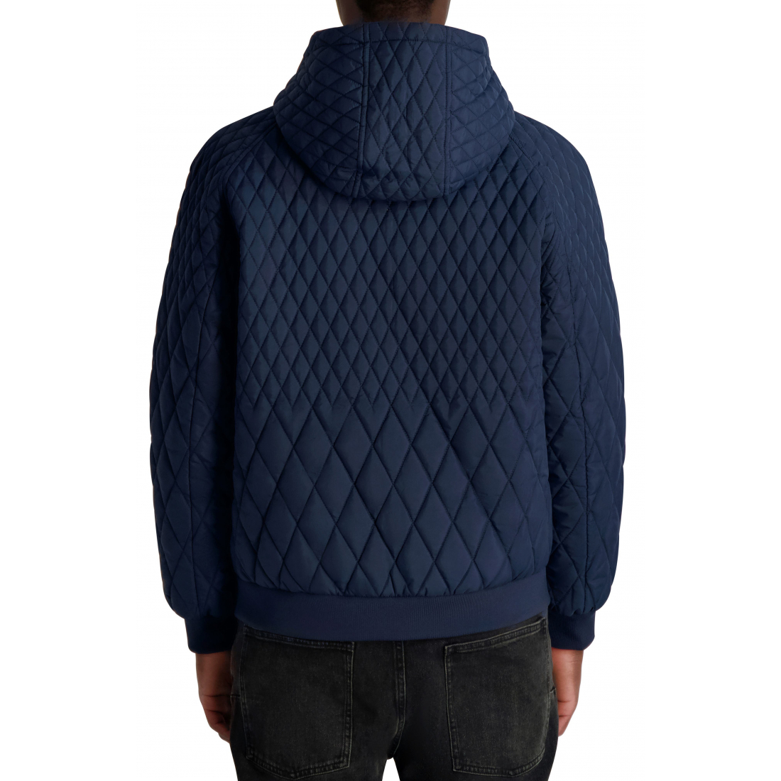 'Hooded Diamond Quilted Jacket' pour Hommes