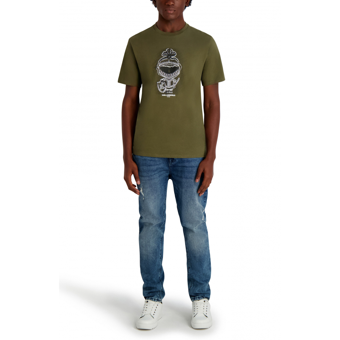 'Digital Armor Karl Cotton Graphic T-Shirt' pour Hommes