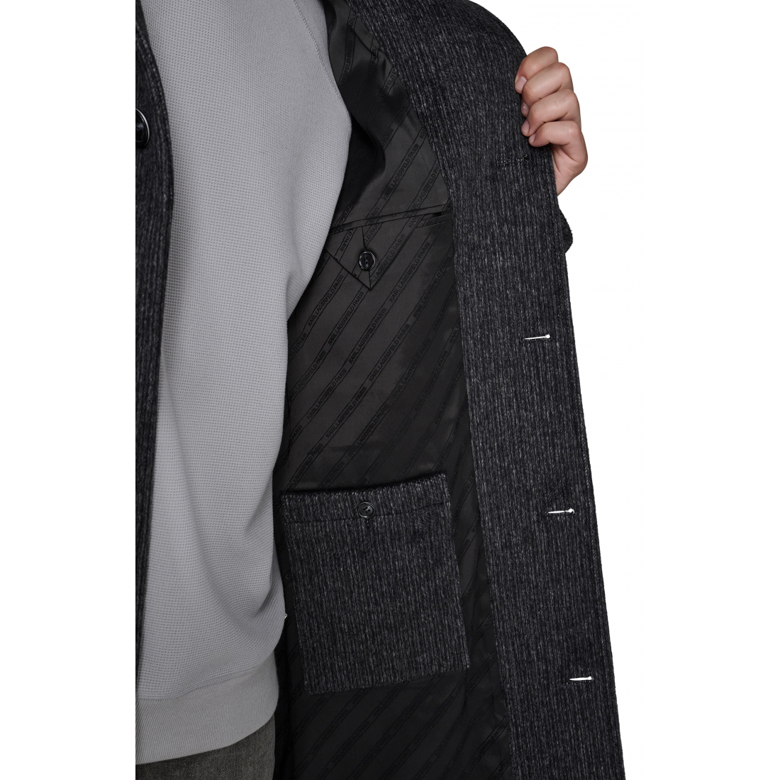 'Wool Blend Top Coat' pour Hommes