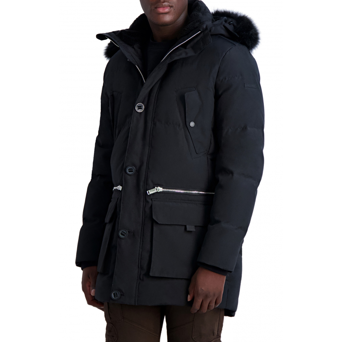 Parka 'Faux Fur Trim' pour Hommes