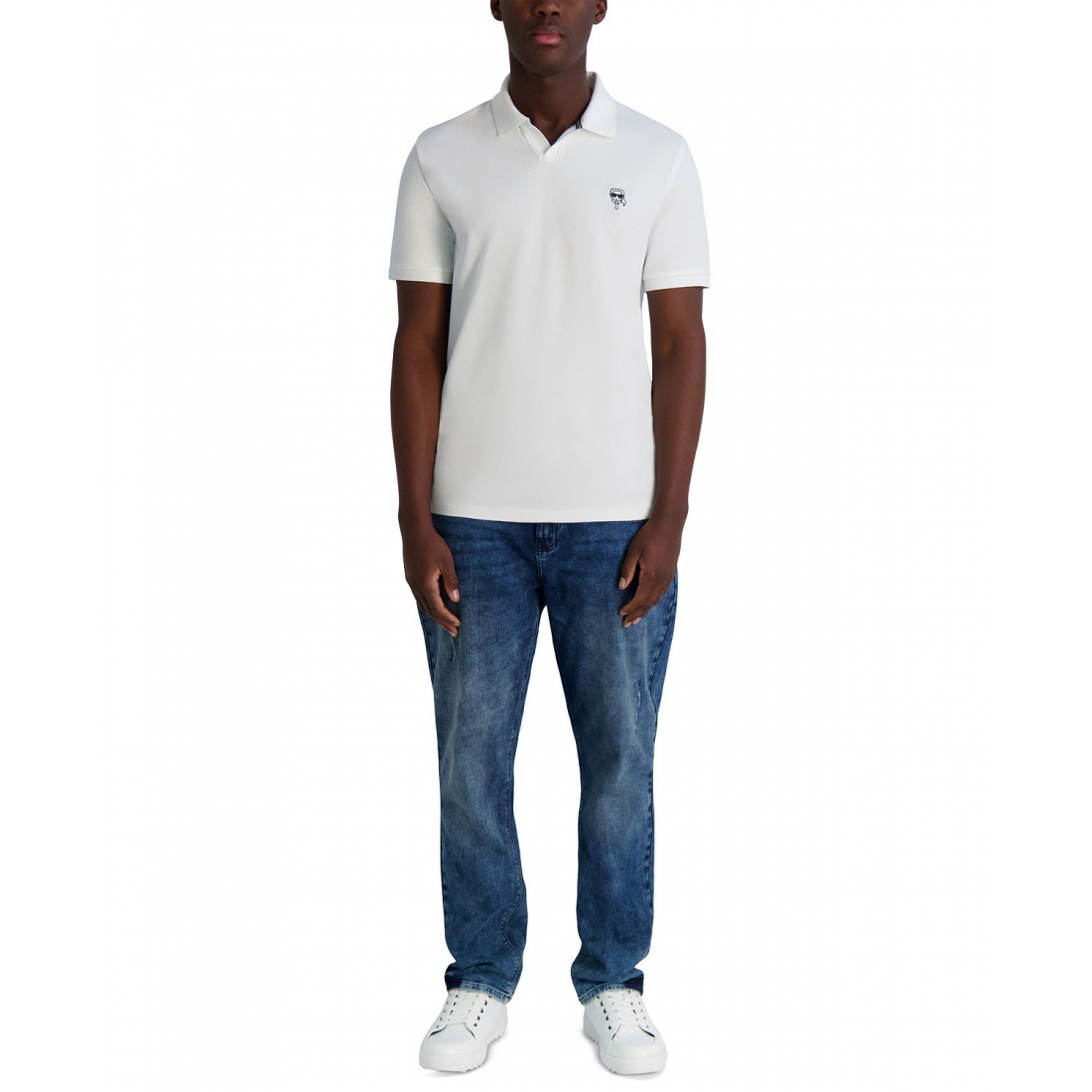 'Short Sleeve Karl Head Logo Pique P' Polohemd für Herren