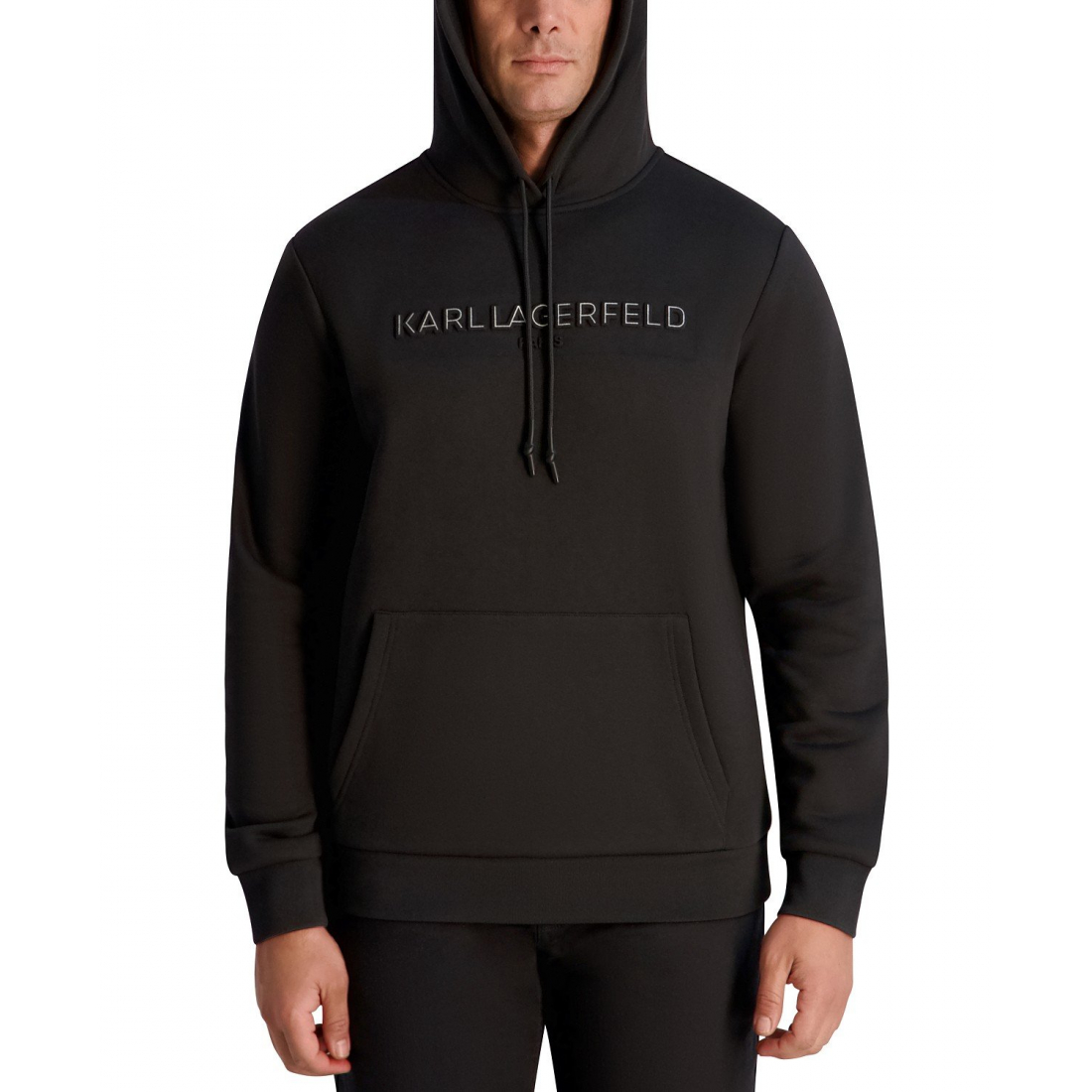 Men's 'Embossed Logo Detail Pull-On' Hoodie