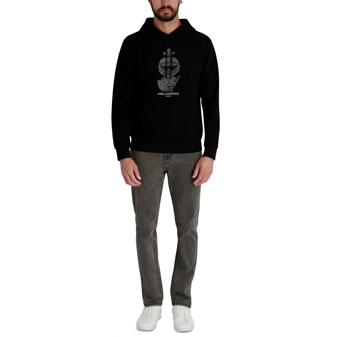 'Textured Armor Pull-On' Sweatshirt für Herren