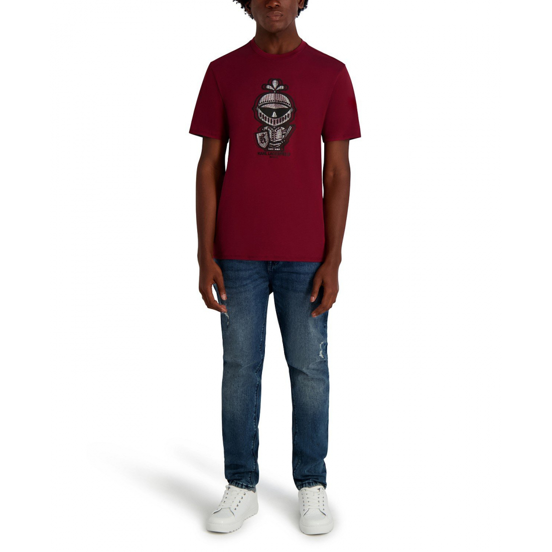 Men's 'Armor Dragon Skin Printed' T-Shirt