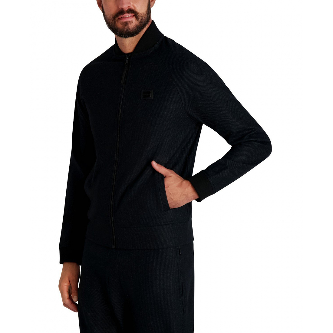 Blouson bomber 'Logo Patch Track' pour Hommes