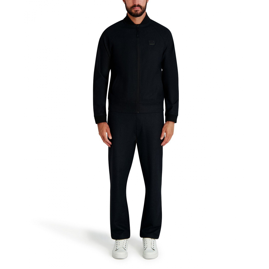 Blouson bomber 'Logo Patch Track' pour Hommes