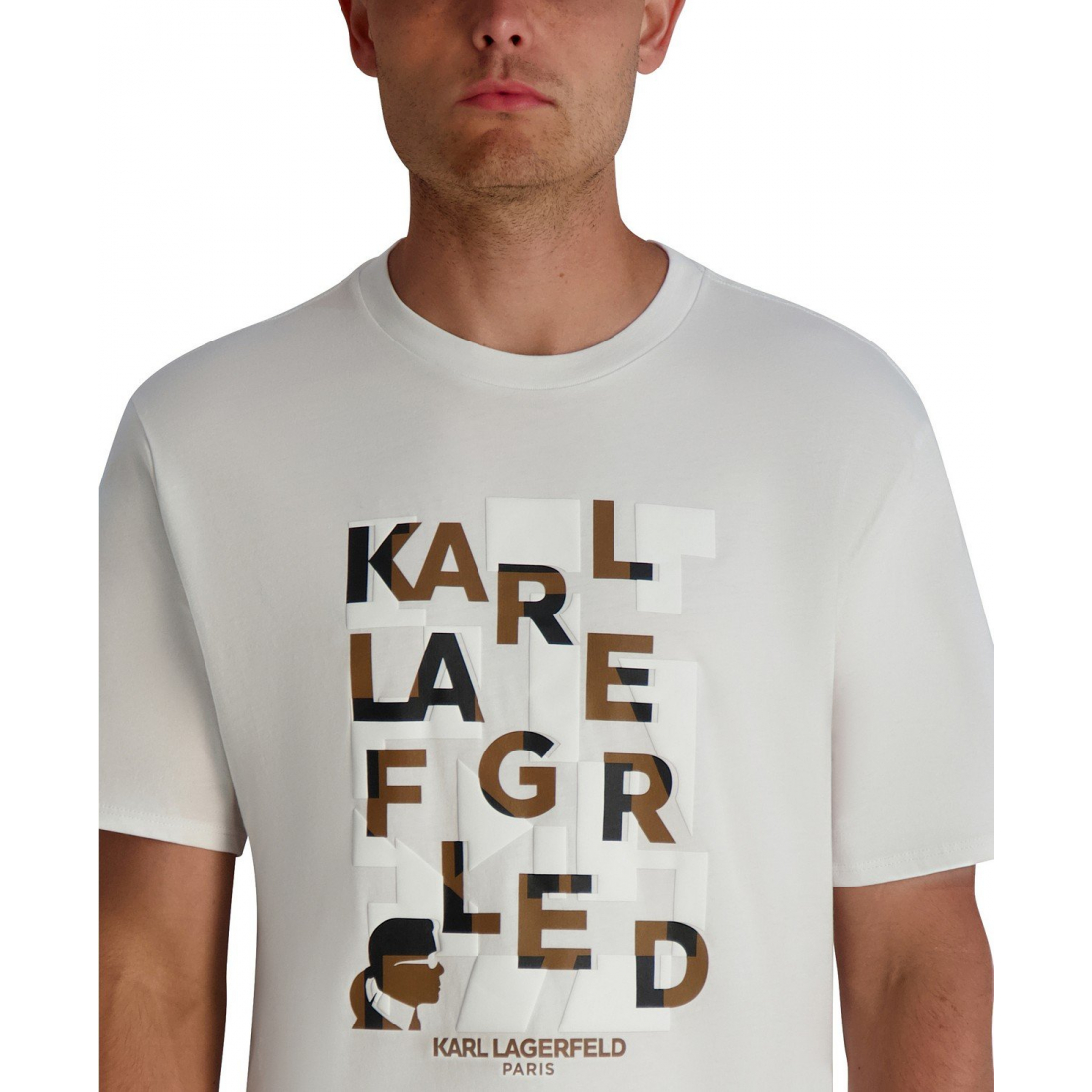 T-shirt 'Stacked Print' pour Hommes