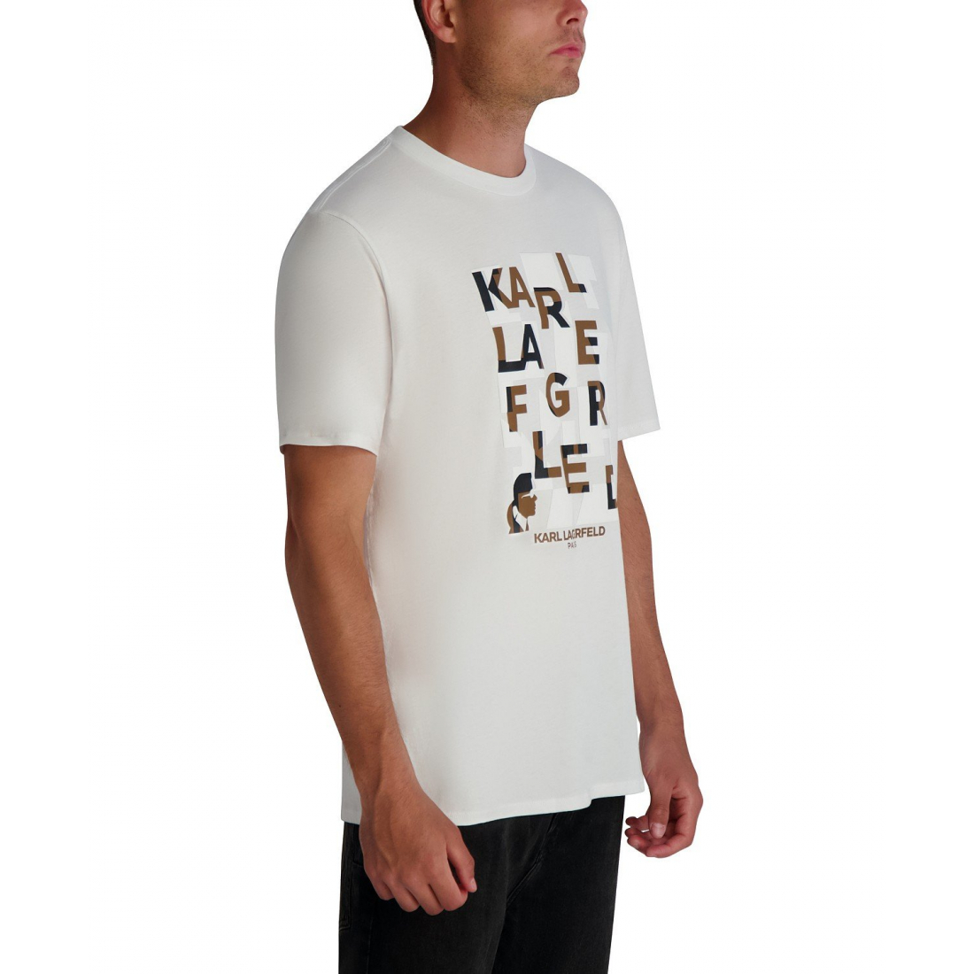 T-shirt 'Stacked Print' pour Hommes