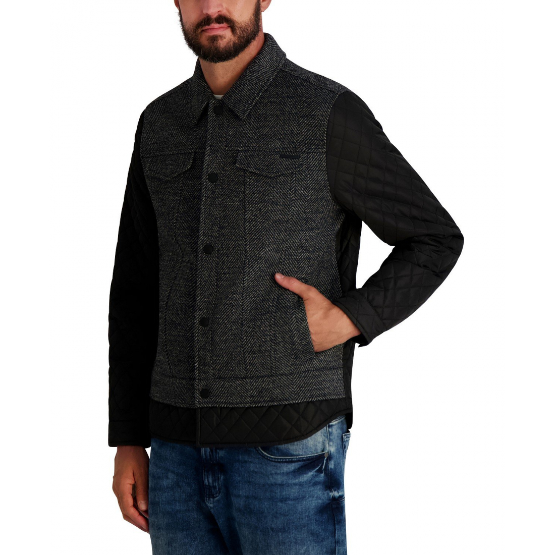 Veste 'Quilted' pour Hommes