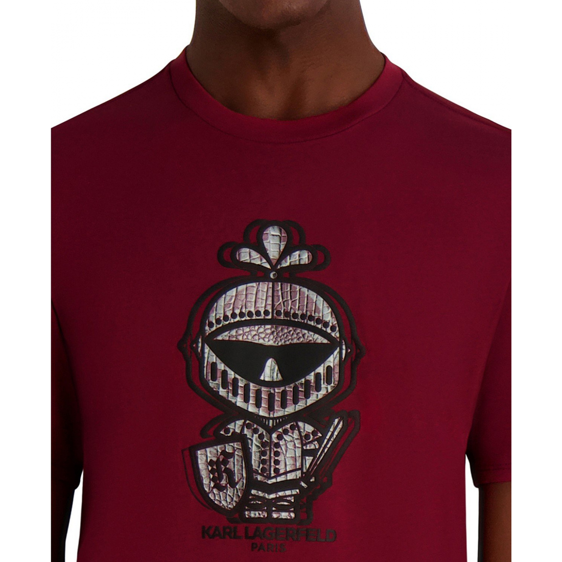 Men's 'Armor Dragon Skin Printed' T-Shirt