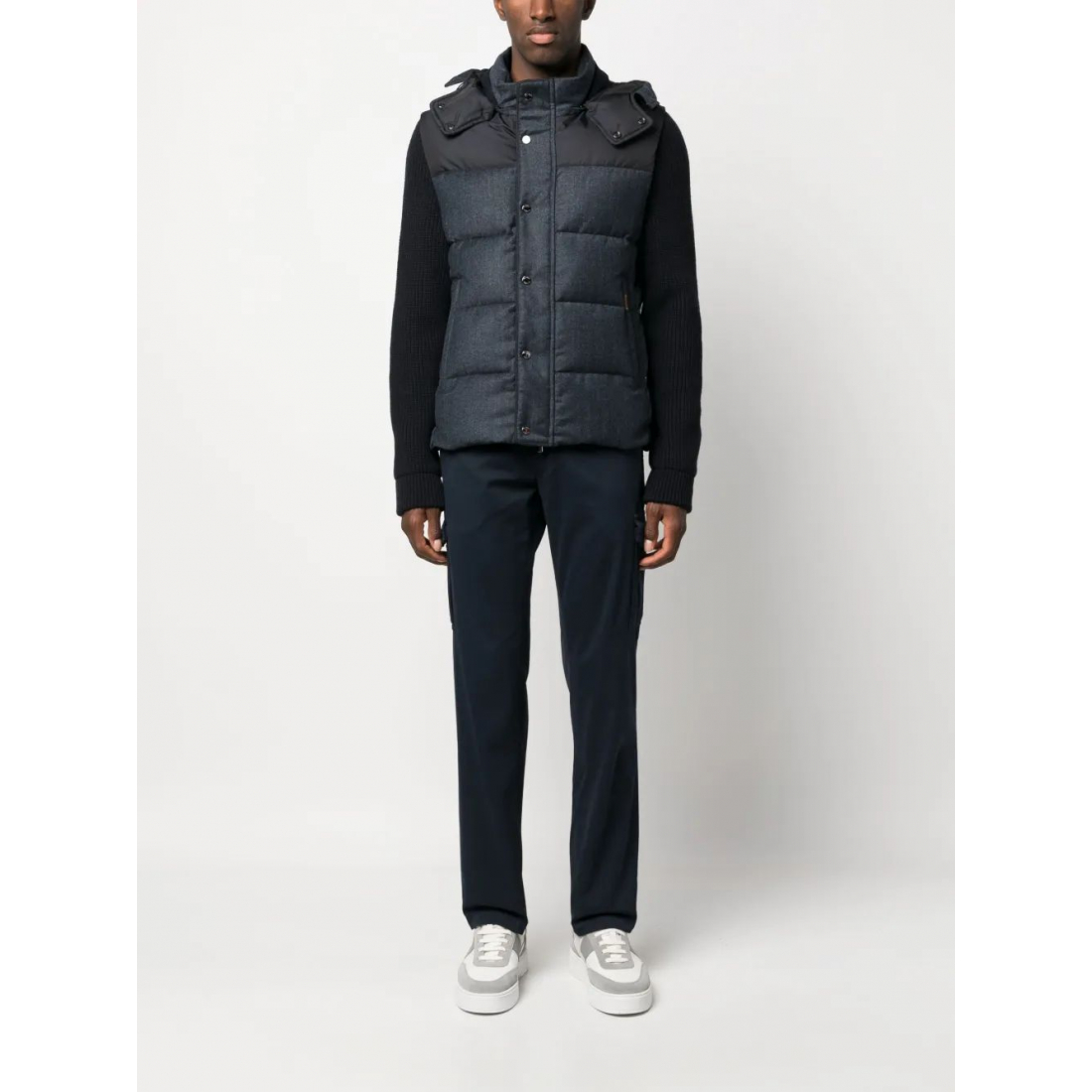 Veste 'Detachable-Sleeve Padded' pour Hommes