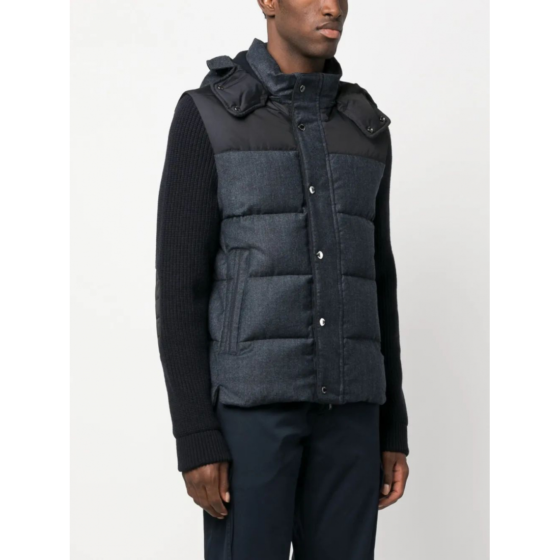 Veste 'Detachable-Sleeve Padded' pour Hommes