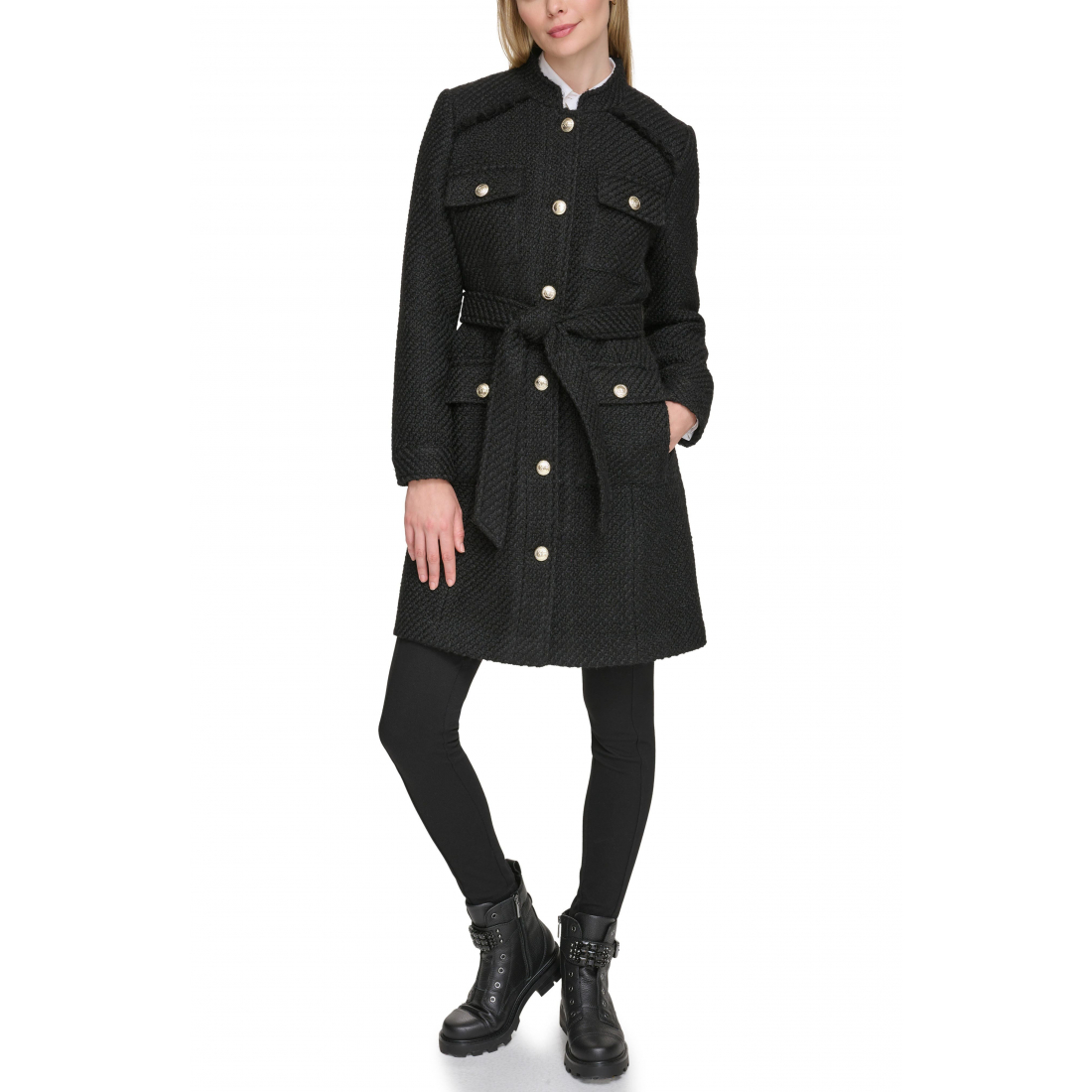 Manteau 'Belted Wool Blend' pour Femmes