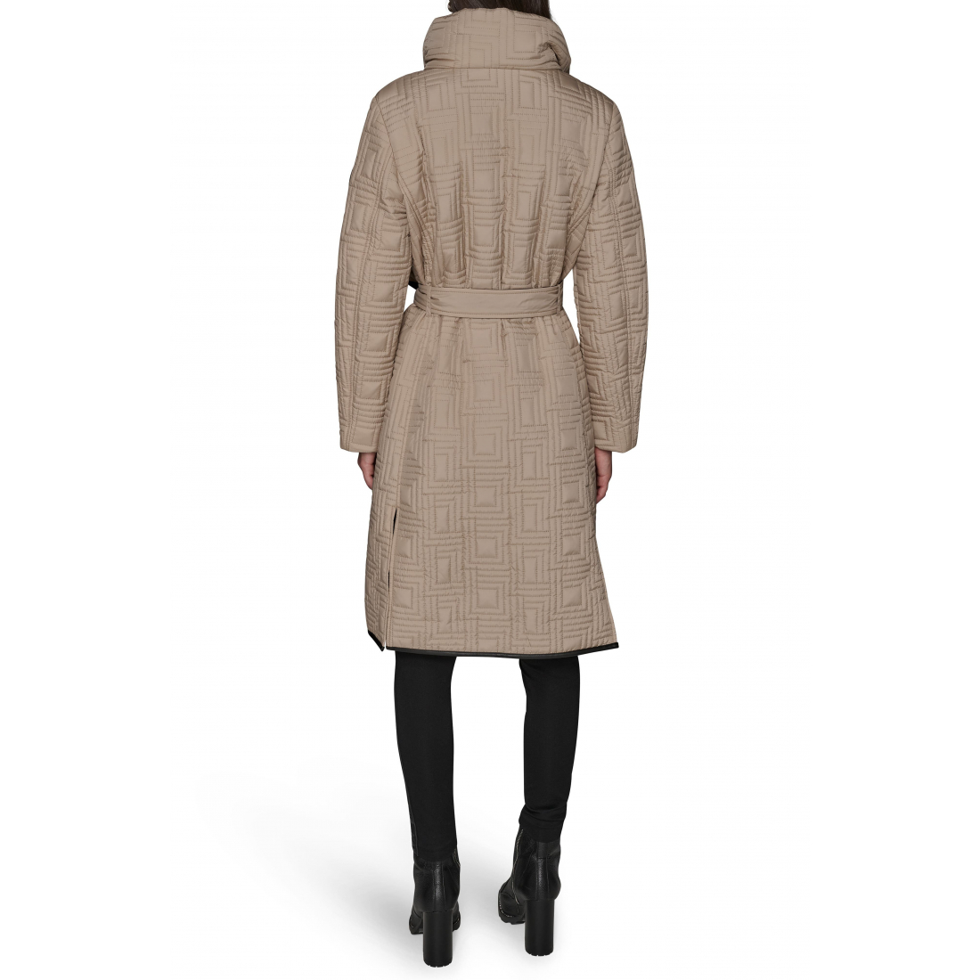 Veste matelassée 'Hooded Belted Zip' pour Femmes