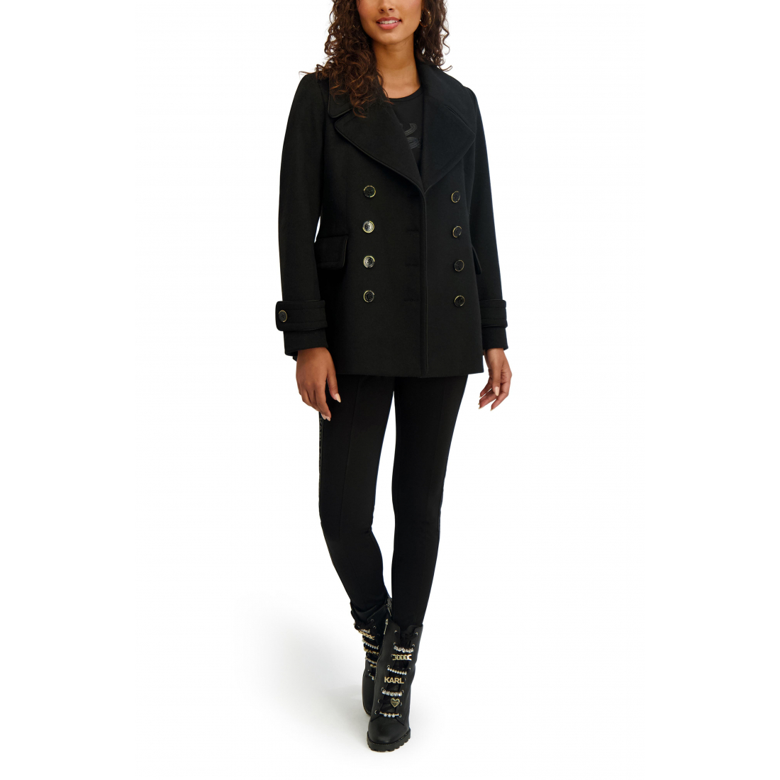 Manteau 'Piped Double Breasted' pour Femmes